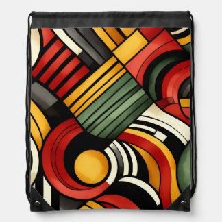 Percussion Rhythms Drawstring Bag