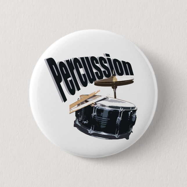 Percussion/ Snare Pinback Button (Front)