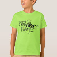 Percussion Word Cloud Black Text