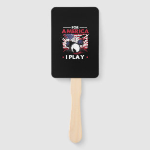 Percussionist Drum Drummer American Flag Patriotic Hand Fan