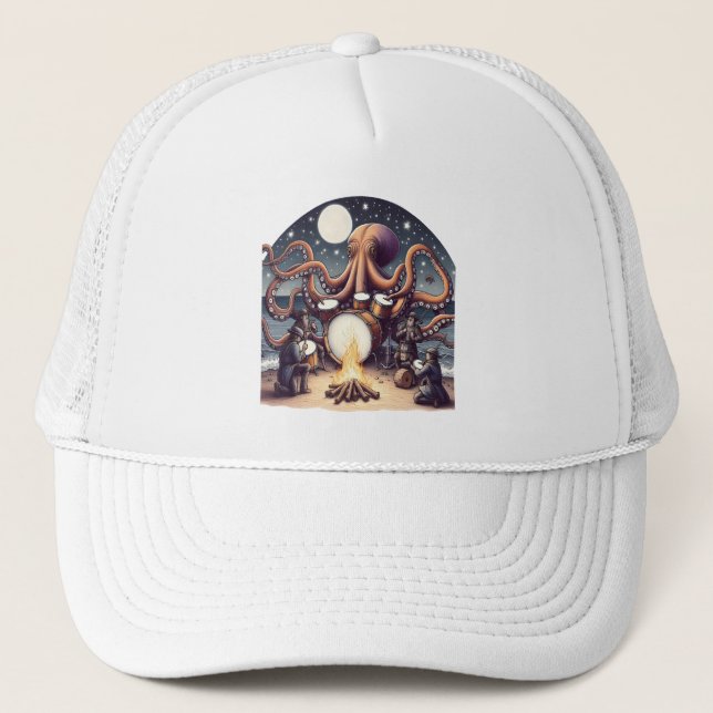 Percussive Aquatic Performance Trucker Hat (Front)