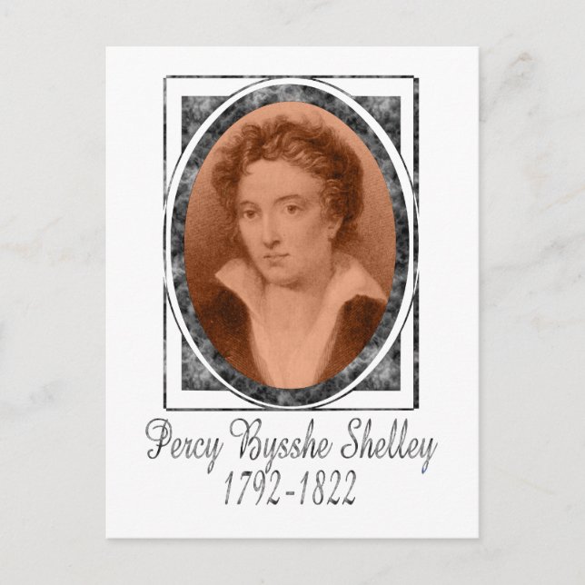 Percy Bysshe Shelley Postcard (Front)