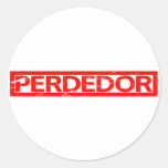 Perdedor Stamp Classic Round Sticker