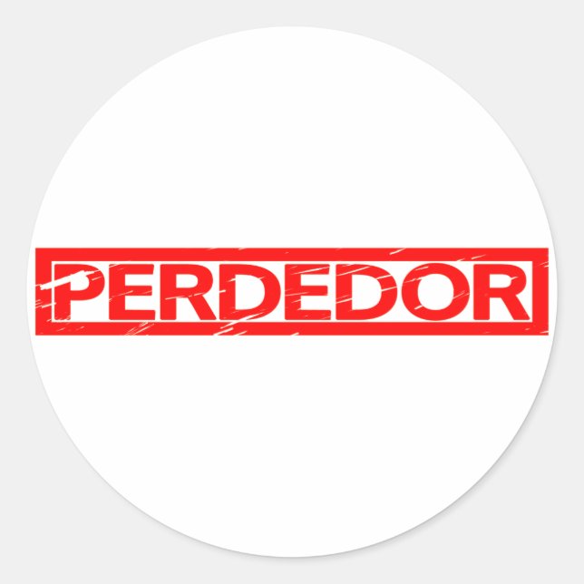 Perdedor Stamp Classic Round Sticker (Front)