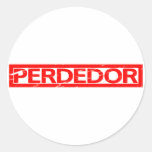 Perdedor Stamp Classic Round Sticker