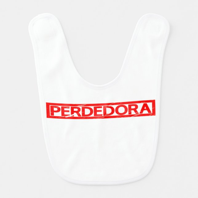 Perdedora Stamp Baby Bib (Front)
