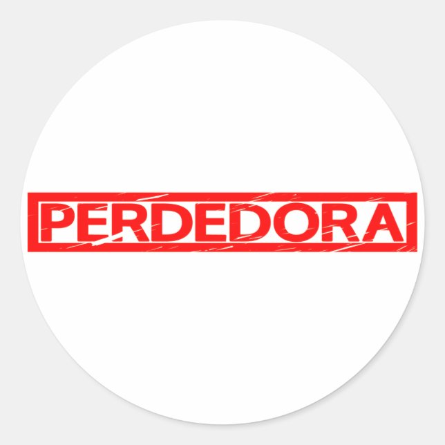 Perdedora Stamp Classic Round Sticker (Front)