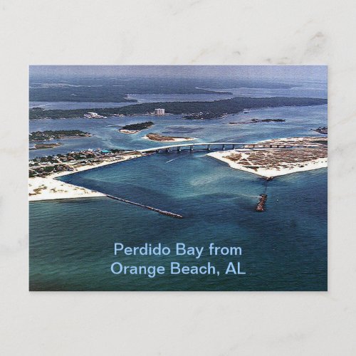 Perdido Bay from Orange Beach AL Postcard