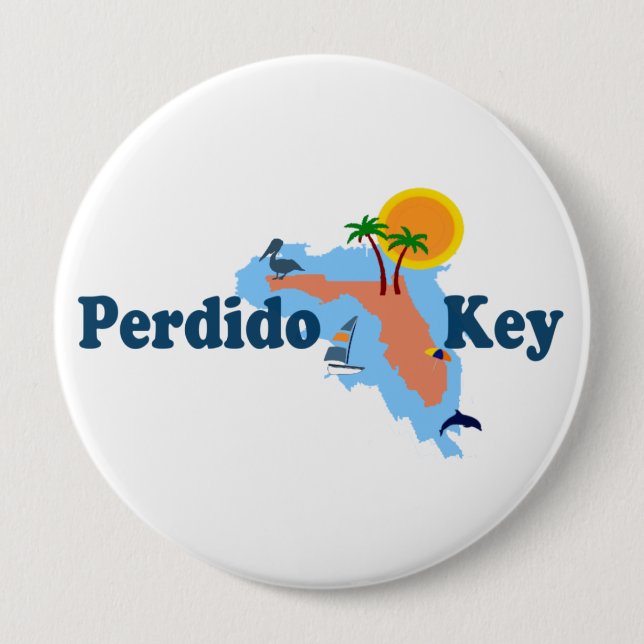 Perdido Key. Button (Front)