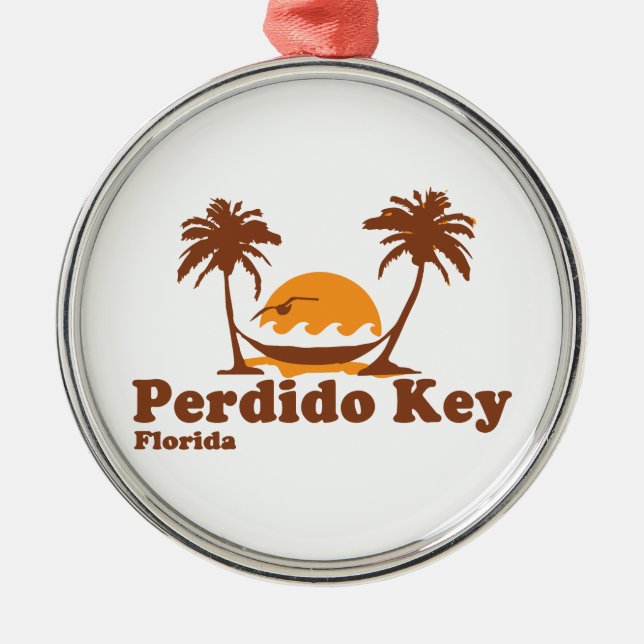Perdido Key. Metal Ornament (Front)