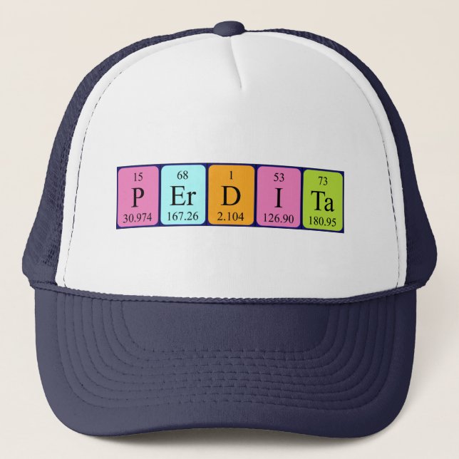 Perdita periodic table name hat (Front)