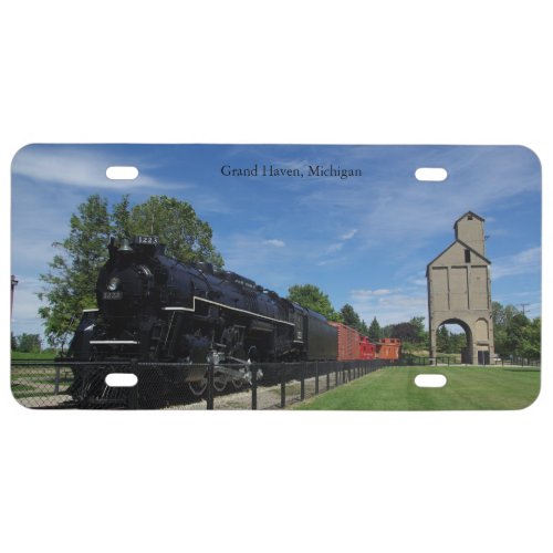 Pere Marquette 1223 train license plate