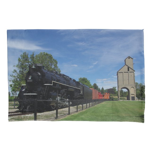 Pere Marquette 1223 train pillowcase (Front)