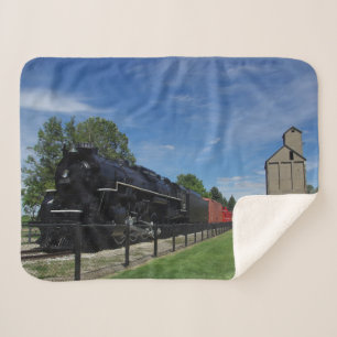 Pere Marquette 1223 train sherpa blanket