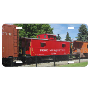 Pere Marquette Caboose A986 license plate