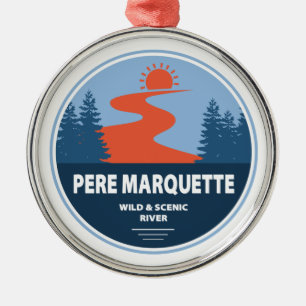 Pere Marquette Wild and Scenic River Metal Ornament