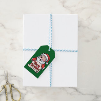 Père Noël Clin d'Œil 🎅 "Merry Christmas" Gift Tags