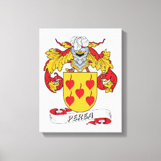 Perea Family Crest Canvas Print