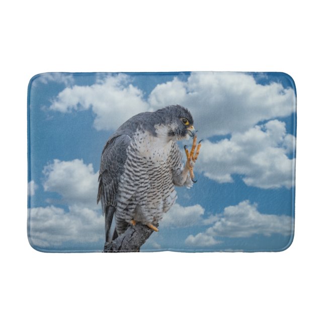Peregrine Falcon along the Hudson River Bath Mat (Front)