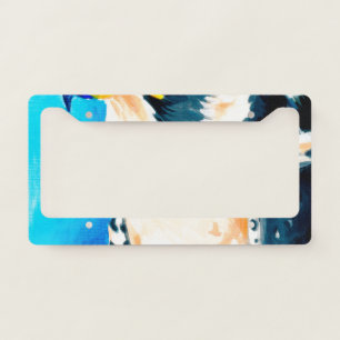 Peregrine Falcon Art License Plate Frame