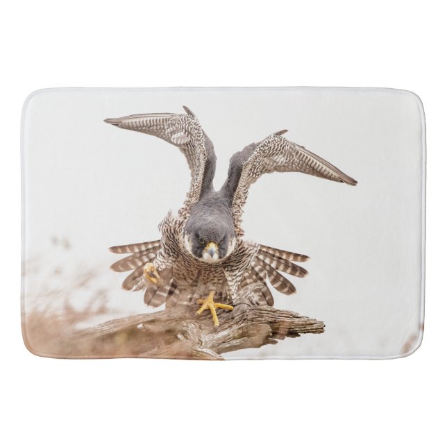 Peregrine Falcon Bathroom Mat (Front)