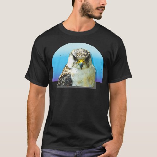 Peregrine Falcon Birdwatching Sunset Vintage Men W T_Shirt