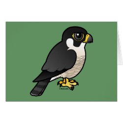 Cute Peregrine Falcon Greeting Card