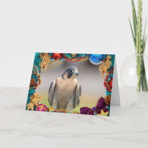 Peregrine Falcon Christmas Card
