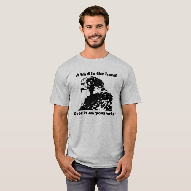 Peregrine Falcon Falconry T shirt (Front Full)