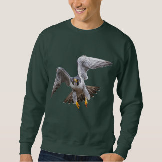 Peregrine falcon flying sweatshirt