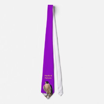 Peregrine Falcon  Hanford Falcons Tie by mathteam53 at Zazzle