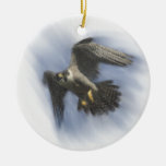 Peregrine Falcon In Flight Ceramic Ornament at Zazzle