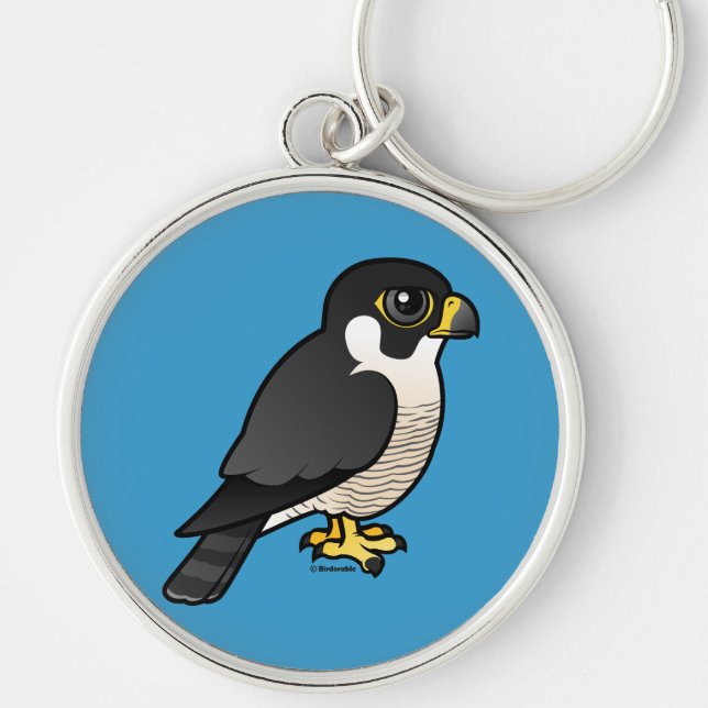 Peregrine Falcon Keychain (Front)
