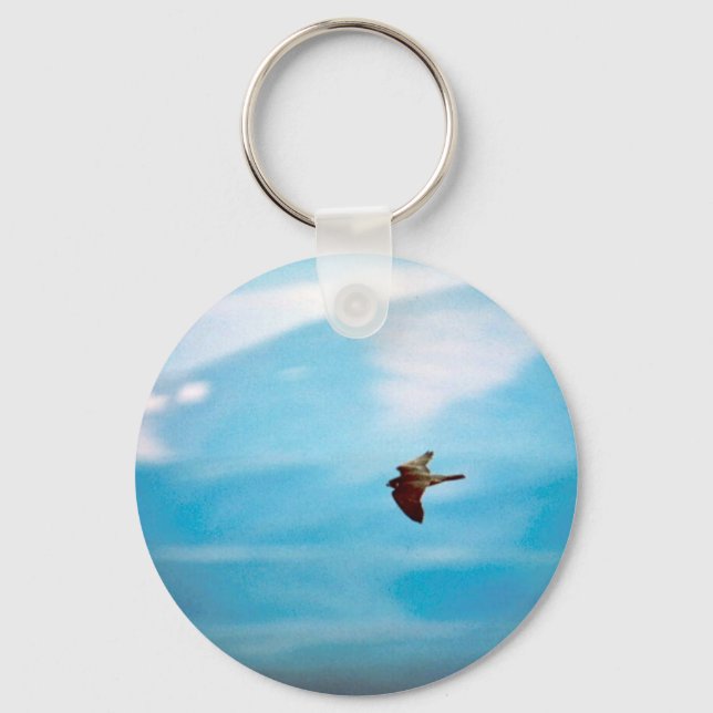 Peregrine Falcon Keychain (Front)
