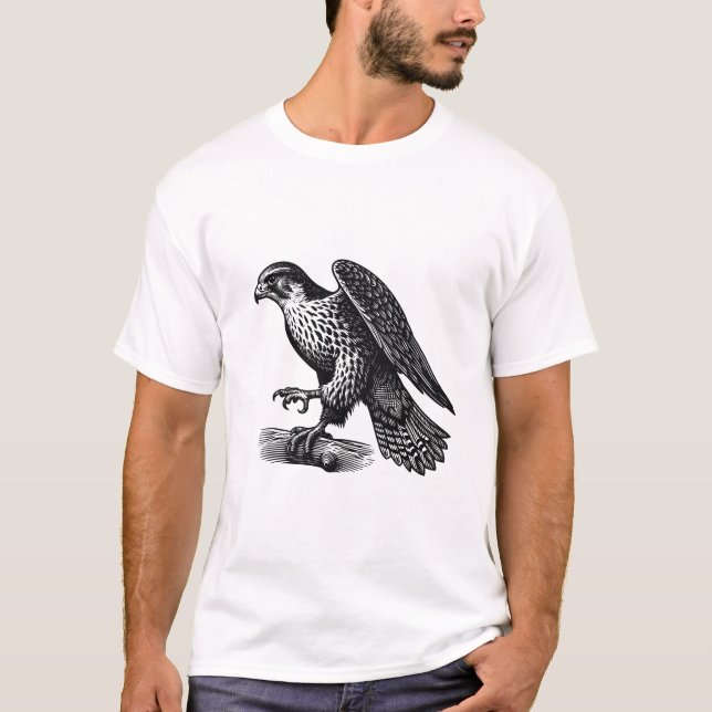 Peregrine falcon  Men's T-Shirts (Front)