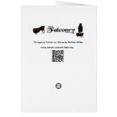 Peregrine Falcon on Glove (Back)