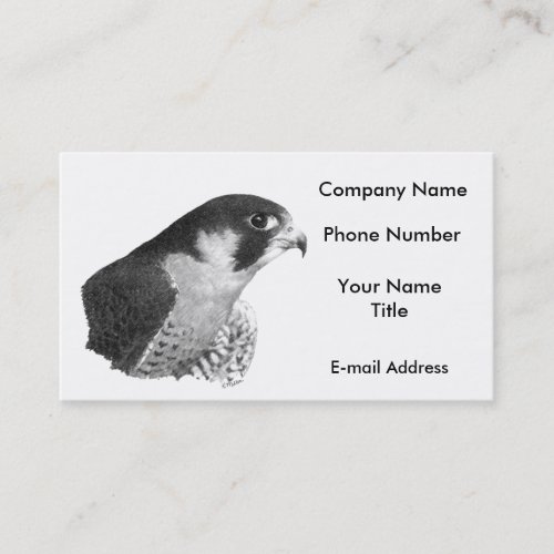 Peregrine Falcon-Pencil Business Card