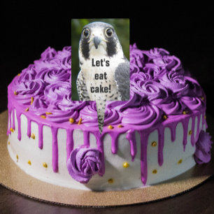 Peregrine Falcon Photo Cake Topper