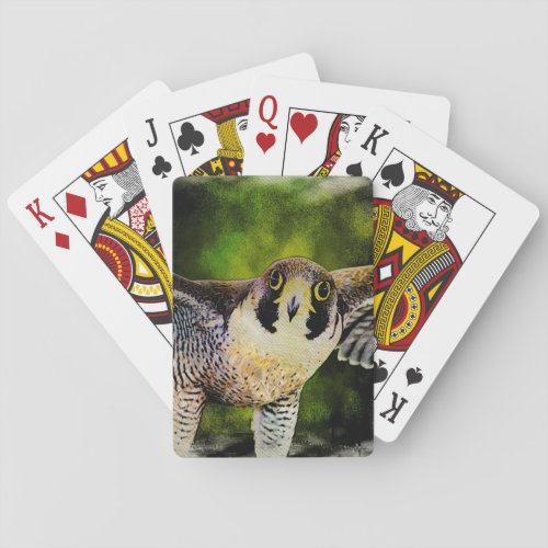 Peregrine Falcon Poker Cards