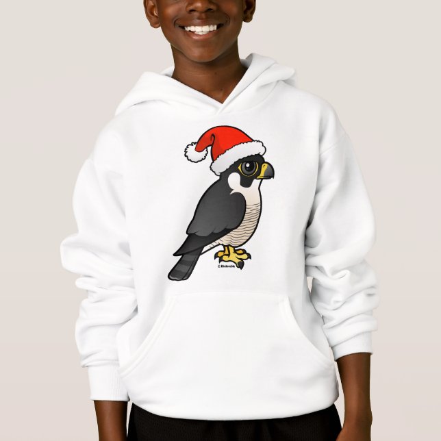 Peregrine Falcon Santa Hoodie (Front)
