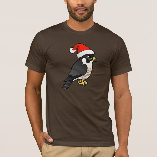 Peregrine Falcon Santa T-Shirt (Front)