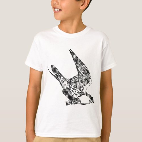 Peregrine Falcon Sketch T_Shirt