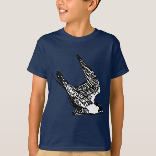 Peregrine Falcon Sketch T_Shirt