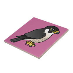 Cute Peregrine Falcon Small Ceremic Tile (4.25