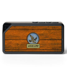 Peregrine Falcon Wood Grain Bluetooth Speaker