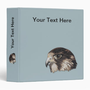 Peregrine Faux Embroidery 3 Ring Binder