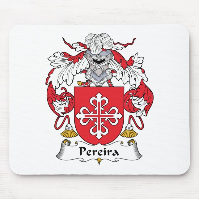 Pereira Family Crest Mouse Pad (Front)