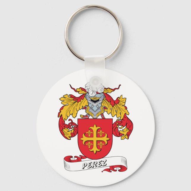 Perez Family Crest Keychain (Front)