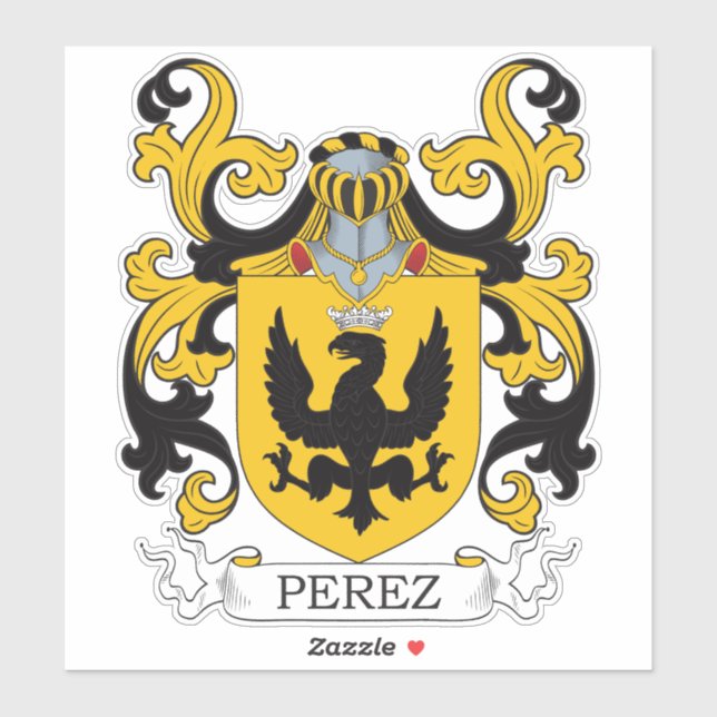 Perez Family Crest Sticker (Sheet)