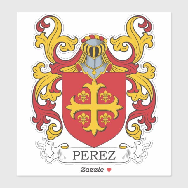 Perez Family Crest Sticker (Sheet)